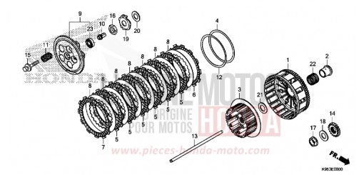 EMBRAYAGE CRF250RK de 2019